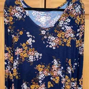 Large flowered long sleeve